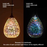 Pendant Lights For Kitchen Island, Glass Modern Hanging Ceiling Light Fixtures Dining Table Bathroom Bedroom Sink Bar, Pendant Kitchen Lighting With Colored Shade 7.8 Inch Diam