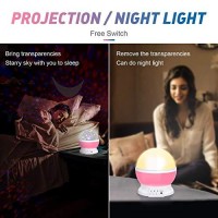 Sunnest Night Light For Kids,Kids Night Light, Star Night Light, Nebula Star Projector 360 Degree Rotation Moon Star Projector - 4 Led Bulbs 8 Light Color Changing With Usb Cable