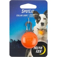 2023 Nite Ize Spotlit Collar Light, Orange Plastic, Map: $7.64