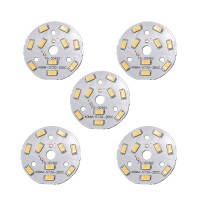 Othmro 5Pcs 40Mm Dia Led Chip Bulb Super Bright High Power, 15-17V 3000K 5730 Aluminum Led Bulb Surface Mounted Devices Light Beads,Floodlight For Camper Light Bulb, Home Reading, Light Marine Lamps