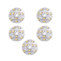 Othmro 5Pcs 40Mm Dia Led Chip Bulb Super Bright High Power, 15-17V 3000K 5730 Aluminum Led Bulb Surface Mounted Devices Light Beads,Floodlight For Camper Light Bulb, Home Reading, Light Marine Lamps