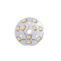 Othmro 5Pcs 40Mm Dia Led Chip Bulb Super Bright High Power, 15-17V 3000K 5730 Aluminum Led Bulb Surface Mounted Devices Light Beads,Floodlight For Camper Light Bulb, Home Reading, Light Marine Lamps