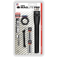 Maglite Sp2P01C: Mini Led 2 Cell Aa Pro Flashlights Black