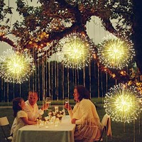 Fairy Christmas String Lights Wire Lights, 200 Led Diy 8 Modes Dimmable Lights With Remote Control, Waterproof Decorative Hanging Starburst Lights For Christmas Home Patio Indoor Outdoor Decoration