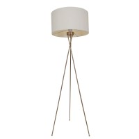 Warehouse Of Tiffany W724R15 Meela Polished Brass 1-Light Floor Lamp, 19.69