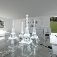 Btflighting Usb 5V Romance Eiffel Tower Builtin Color Changing Night Light 98Inch 48 Led Ws2812B Rgb Mini Night Light Desk Ta