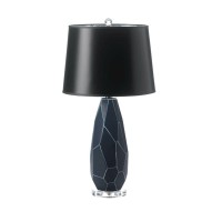 Nikki Chu Home Modern Decorative 1400L X 1400W X 2700H Igrit Blue Gem Table Lamp