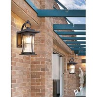 Eeru Waterproof Outdoor Wall Sconces Light Fixtures Exterior Wall Lantern Outside House Lamps Black Metal With Clear Seeded Glass, Perfect For Exterior Porch Patio House