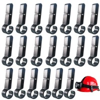 20 Pcs Hard Hat Accessories For Headlamp,Headlamp Hook,Hard Hat Light Clip,Helmet Clip,Hard Hat Clips Easily Mount Headlamp On Narrow-Edged Helmet