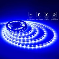 Marreal 12 Volt 20Ft Blue Led Strip Lights Nonwaterproof 360 Leds Blue Led Lights For Bedroom Shops Christmas Halloween