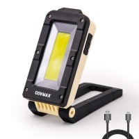 Rechargeable Portable Cob Led Work Light, Multi-Use Flashlight, 180Ͽ