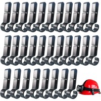 30 Pcs Hard Hat Accessories For Headlamp,Hard Hat Clips For Headlamp,Headlamp Hook,Hard Hat Light Clip,Helmet Clip,Easily Mount Headlamp On Narrow-Edged Helmet