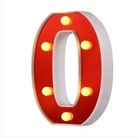 Samapet 0 Led Marquee Letter Lights 26 Alphabet Red Pleasent Indoor Bright Night Lights Sign For Wedding Birthday Party Battery Powered Christmas Night Light Lamp Home Bar Decoration