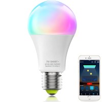 Magiclight Smart Light Bulb, A19/E26 Color Changing Light Bulb, Tunable White, 2700-6500K, 60W Equivalent, Music Sync, Schedules, Dimmable Led Bulb Compatible With Alexa Google Assistant, 1 Pack