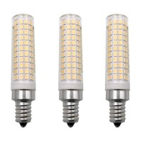 E12 Led Bulb Dimmable 10W(Equivalent To 100W Halogen Lamp Replacement)E12 Candelabra Base Led Corn Light Bulbs For Chandelier Indoor Decorative Lighting,136 Led 2835 Smd,Dimmable,Warm White