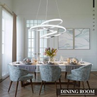 Chying Modern Pendant Light With Irregular Ring 18.9