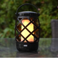 Auraglow Battery Operated Flickering Flame Outdoor Garden Hanging Gazebo Light Led Camping Lantern Table Lamp With Timer