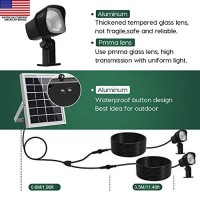 Cly Solar Spotlights Led Solar Landscape Lights 2 In 1 Solar Spot Lights Outdoor Ip66 Waterproof Solar Powered Lights Wall Lights Security Lighting For Outdoor Garden Yard Downlight (Two Light)