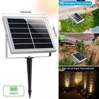 Cly Solar Spotlights Led Solar Landscape Lights 2 In 1 Solar Spot Lights Outdoor Ip66 Waterproof Solar Powered Lights Wall Lights Security Lighting For Outdoor Garden Yard Downlight (Two Light)