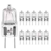 G8 Light Bulbs 20Watt 120Volt Halogen Light Bulb G8 Base Bi-Pin Shorter 1-3/8