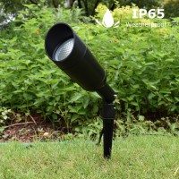 J.Lumi Gbs9815 Led Outdoor Spotlight With Stake, 15W Ac 120V, 5000K Daylight, 60-Degree Beam, Spotlight For Flag, 4-Ft Corded Plug, Not Dimmable