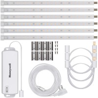 Ultrapro 10In. Linkable Led Bright Strips, 6 Pack, 1650 Lumens, 2700K Warm White Light, Low Voltage, Under Cabinet Lighting, Strip Light, Flat Plug, 44415