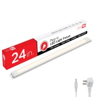 Ultrapro 24 Inch Plug-In Linkable Under Cabinet Lights, High/Low/Off, Warm White Light (2700K), Led Under Cabinet Lighting, Under Counter Lights For Kitchen, 44107