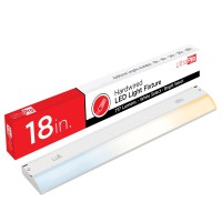 Ultrapro 18 Inch Hardwired Under Cabinet Lights, 3 Color Settings - 2700K/4000K/5000K - Warm White, Cool White, And Daylight, Under Cabinet Lighting, Dimmable Under Counter Lights For Kitchen, 45367