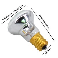 Replacement Bulbs For Lava Lamps,Glitter Lamps,R39 E17 25 Watt 6 Pack Reflector Bulbs