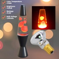 Replacement Bulbs For Lava Lamps,Glitter Lamps,R39 E17 25 Watt 6 Pack Reflector Bulbs