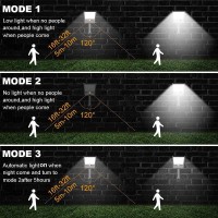 Highydroled Solar Lights Outdoor With Remote And Color Temperature Adjustment 2700K To 6000K, 48Led Solar Motion Sensor Light With 3 Modes,Waterproof Ip65 Night Light For Garden Garage [Pack Of 2]