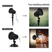 Koxuiuf 2024 New Christmas Projector Lights Outdoor, Waterproof & Adjustable Led Christmas Snowflake Projector Lights Indoor For Halloween, Christmas, Home Birthday Party And Garden Decoration