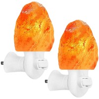 Figura Homes Salt Lamp Night Light 2 Pack Himalayan Salt Lamp Nightlight With 4 Bulbs Mini Decoration Himalayan Salt Night Li