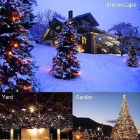 Twinkle Star 50 Led Battery Operated Christmas Lights 16 Ft, Waterproof Tree Lights With 8 Lighting Modes, Indoor Outdoor Patio Garden Party Wedding Christmas Decoration, Multicolor