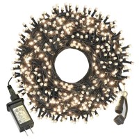 Christmas Lights Outdoor, 105Ft 300 Led Christmas Tree Lights Indoor With 8 Modes, End-To-End Plug, Ul Certified, Waterproof Fairy String Lights For Xmas Tree Decorations Garden Party(Warm White)