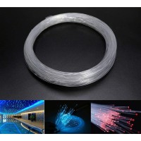 Azimom Pmma Plastic End Glow Fiber Optic Cable 1.5Mm(0.06In) 50M(164Ft)/Roll For Star Sky Ceiling All Kind Led Light Engine Driver Source