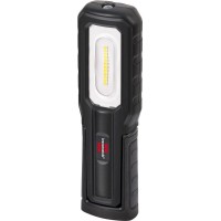 Brennenstuhl Hl Battery Hand Torch For Outdoor Use With 8 Smd (700 + 100 Lumens, Includes Usb Charging Cable, Up To 10 Hours Time, Led Work Light With Magnets And Hooks, Ip54), Black