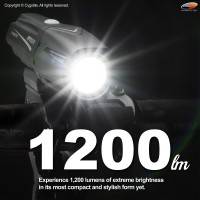 Cygolite Ranger - 1,200 Lumen Bike Light - 5 Night & 3 Daytime Modes - Compact & Durable - Ip67 Waterproof - Secured Hard Mount - Usb Rechargeable Headlight - For Road, Mountain, Commuter Bicycles