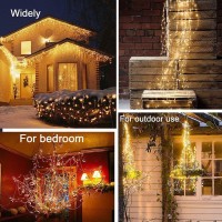 Vookry 10 Strands 200 Leds Hanging Twinkle Fairy Lights Battery Operated With Remote Waterproof Waterfall Vine String Lights Si