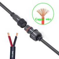 Yetor Waterproof Connectors 2 Wire, 16Awg Male Female Plug Led Connector With 2Pin Waterproof Connectors,Ip68 20Cm Extension Cable For Car, Truck, Boat,Indoor/Outdoor Led Strip Lights,(5Pairs)