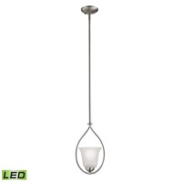 Conway 1-Light Mini Pendant In Brushed Nickel With Led Option