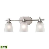 Jackson 3-Light Bath Bar In Brushed Nickel