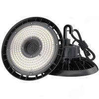 Hyperlite High Bay Led Lights 100W 14000Lm 5000K, 450W Mh/Hps Eqv. Led High Bay Light With Us Plug Ul Listed Ip65 Waterproof For Shop Garage 1Pc(Optional Sensor Function-Extra Purchase)