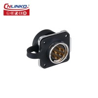 Cnlinko Lp20 Series Waterproof Connector Ip68 Laundry Machine Power Connector Male Female Led 7 Pin M20 Connector For Led Lamp