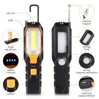 Xuuyuu Work Light,4 Modes Magnetic Base Cob Led Work Light,Usb Rechargeable Ultra Bright Led Flashlight For Car, Outdoor, Camping, Home Emergency