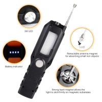 Xuuyuu Work Light,4 Modes Magnetic Base Cob Led Work Light,Usb Rechargeable Ultra Bright Led Flashlight For Car, Outdoor, Camping, Home Emergency