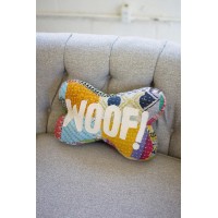 Woof Kantha Bone Pillow