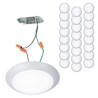 Wac Lighting Disc 6In Led Energy Star Flush Mount For Junction Box 3000K In White Pack Of 24