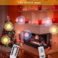 Starburst String Lights Christmas Lights 198 Led 8 Modes Dimmable With Remote Control Waterproof Copper Wire Decorative Hanging