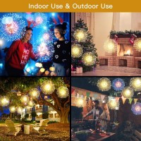 Starburst String Lights Christmas Lights 198 Led 8 Modes Dimmable With Remote Control Waterproof Copper Wire Decorative Hanging